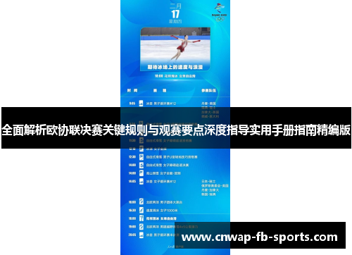全面解析欧协联决赛关键规则与观赛要点深度指导实用手册指南精编版
