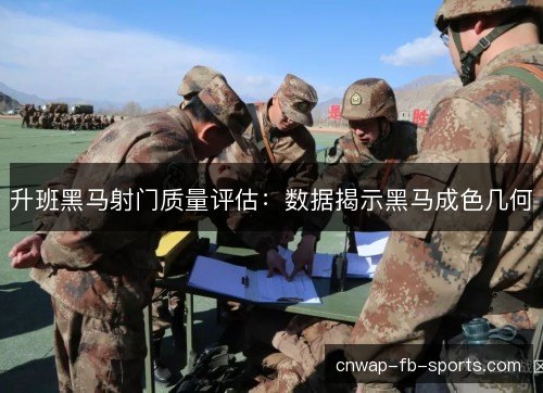 升班黑马射门质量评估:数据揭示黑马成色几何 升班黑马射门质量评估:数据揭示黑马成色几何